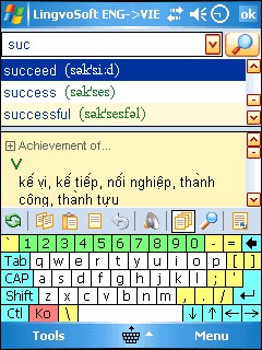 LingvoSoft Dictionary 2009 English <-> Vietnamese 4.1.88 screenshot